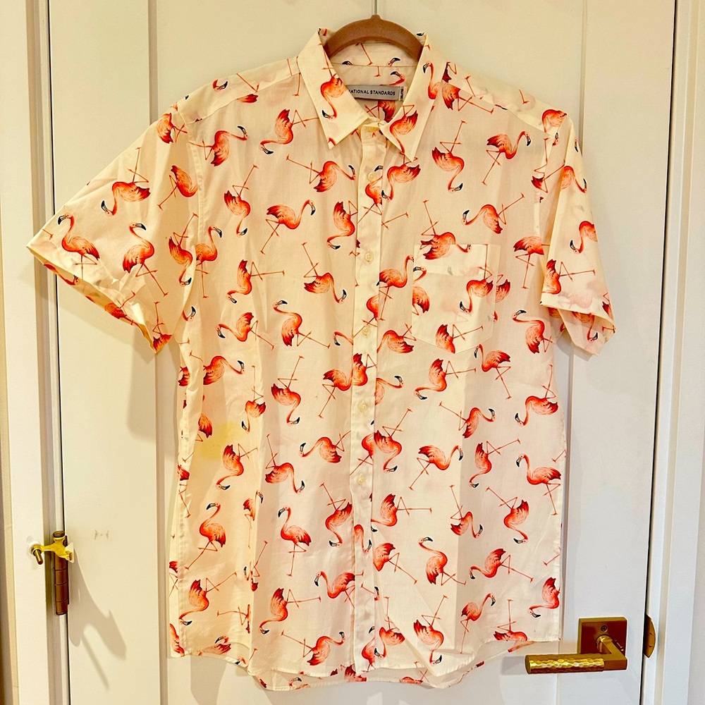 NATIONAL STANDARDS short sleeve dress shirt XL
